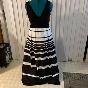 Black & White Evening Gown